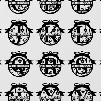 Intra απο ξύλο plywood Χρώμα wenge 3mm-4mm πάχος - Πακέτο γραμματοσειράς στολίδι Χριστουγεννιάτικου δέντρου Δίασταση 6x6 cm INTRAFABR-104256026 - Image 2