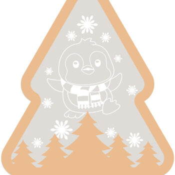 Intra απο ξύλο plywood  Χρώμα wenge 3mm-4mm πάχος - Στολίδι Χριστουγεννιάτικου Δέντρου, Διακόσμηση σπιτιού Δίασταση 5x3 cm INTRAFABR-106062237 - Image 4