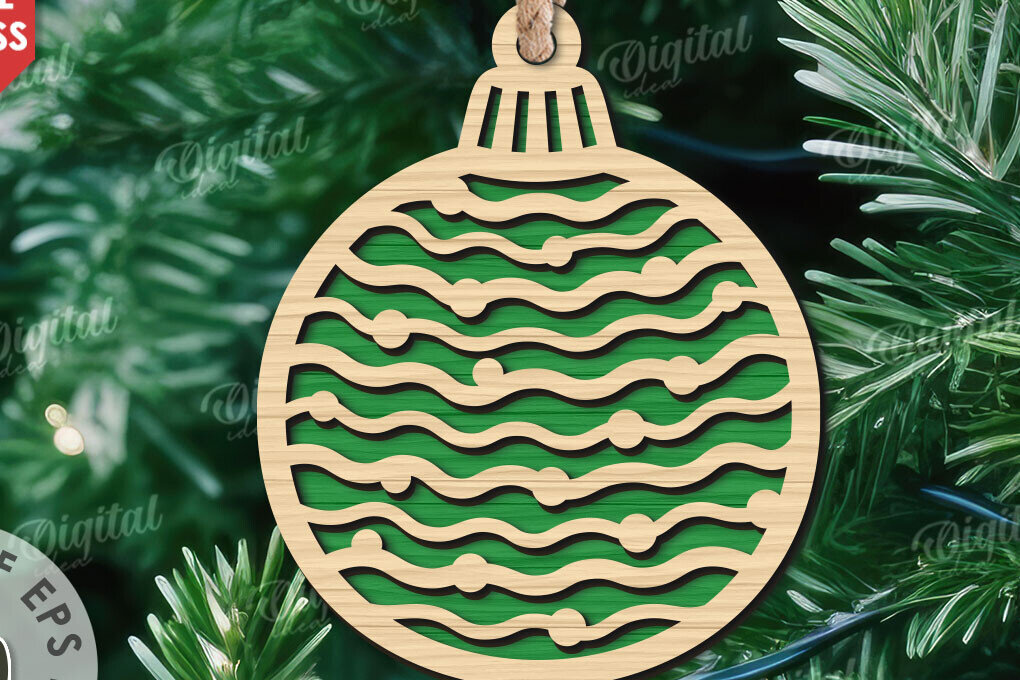 Intra απο ξύλο plywood  Χρώμα wenge 3mm-4mm πάχος - Κόψιμο με λέιζερ στολίδι Χριστουγεννιάτικου Δέντρου Δίασταση 6x6 cm INTRAFABR-105338529