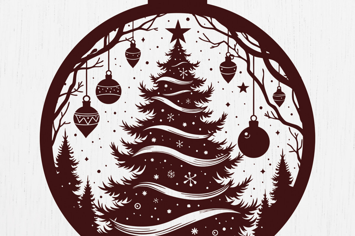 Intra απο ξύλο plywood  Χρώμα wenge 3mm-4mm πάχος - Στολίδι Χριστουγεννιάτικου Δέντρου 44 Δίασταση 6x6 cm INTRAFABR-73599434