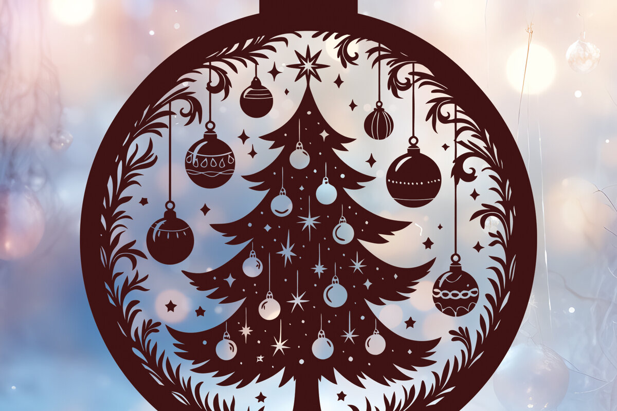 Intra απο ξύλο plywood  Χρώμα wenge 3mm-4mm πάχος - Στολίδι Χριστουγεννιάτικου Δέντρου 48 Δίασταση 6x6 cm INTRAFABR-105247817