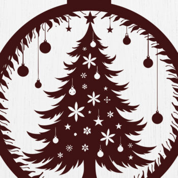 Intra απο ξύλο plywood Χρώμα wenge 3mm-4mm πάχος - Στολίδι Χριστουγεννιάτικου Δέντρου 49 Δίασταση 6x6 cm INTRAFABR-105247868 - Image 1