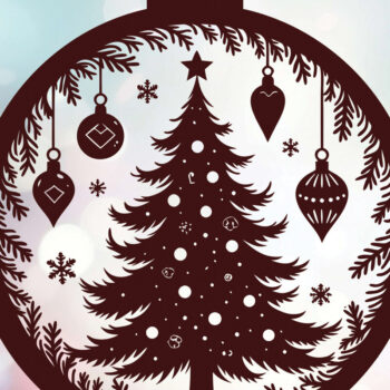 Intra απο ξύλο plywood  Χρώμα wenge 3mm-4mm πάχος - Στολίδι Χριστουγεννιάτικου Δέντρου 50 Δίασταση 6x6 cm INTRAFABR-106070922 - Image 3