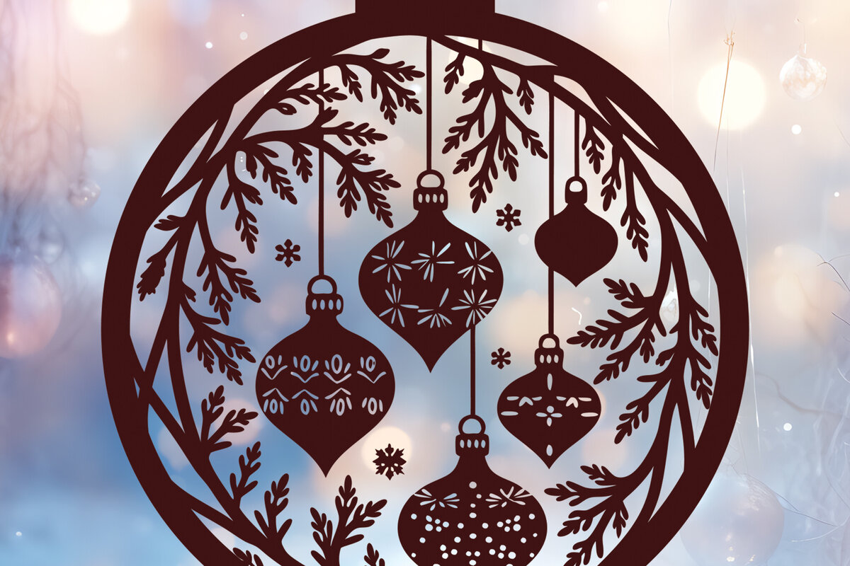 Intra απο ξύλο plywood  Χρώμα wenge 3mm-4mm πάχος - Στολίδι Χριστουγεννιάτικου Δέντρου 51 Δίασταση 6x6 cm INTRAFABR-106070937