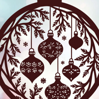 Intra απο ξύλο plywood  Χρώμα wenge 3mm-4mm πάχος - Στολίδι Χριστουγεννιάτικου Δέντρου 51 Δίασταση 6x6 cm INTRAFABR-106070937 - Image 3