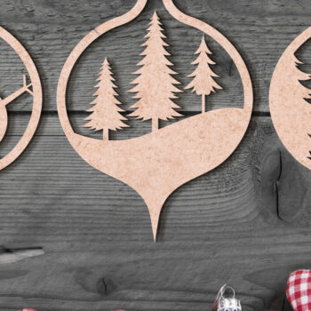 Intra απο ξύλο plywood Χρώμα wenge 3mm-4mm πάχος - Δέσμη κοπής με λέιζερ στολίδι Χριστουγεννιάτικου Δέντρου Δίασταση 6x6 cm INTRAFABR-106070867 - Image 5