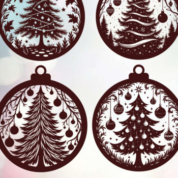 Intra απο ξύλο plywood Χρώμα wenge 3mm-4mm πάχος - Δέσμη κοπής με λέιζερ στολίδι Χριστουγεννιάτικου Δέντρου Δίασταση 6x6 cm INTRAFABR-107953401 - Image 6