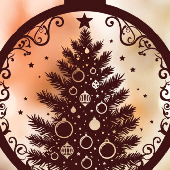 Intra απο ξύλο plywood Χρώμα wenge 3mm-4mm πάχος - Δέσμη κοπής με λέιζερ στολίδι Χριστουγεννιάτικου Δέντρου Δίασταση 6x6 cm INTRAFABR-107953442 - Image 4