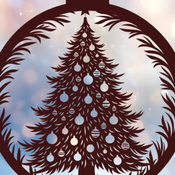 Intra απο ξύλο plywood Χρώμα wenge 3mm-4mm πάχος - Δέσμη κοπής με λέιζερ στολίδι Χριστουγεννιάτικου Δέντρου Δίασταση 6x6 cm INTRAFABR-107953442 - Image 6