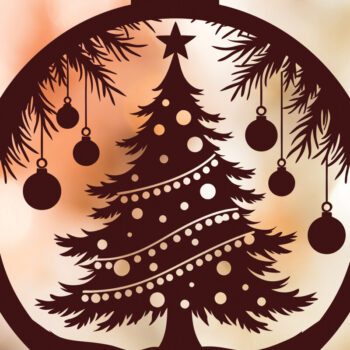 Intra απο ξύλο plywood Χρώμα wenge 3mm-4mm πάχος - Δέσμη κοπής με λέιζερ στολίδι Χριστουγεννιάτικου Δέντρου Δίασταση 6x6 cm INTRAFABR-107953442 - Image 10