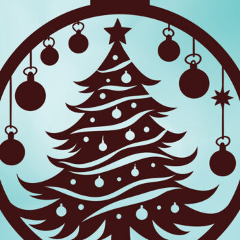 Intra απο ξύλο plywood Χρώμα wenge 3mm-4mm πάχος - Δέσμη κοπής με λέιζερ στολίδι Χριστουγεννιάτικου Δέντρου Δίασταση 6x6 cm INTRAFABR-107953469 - Image 3