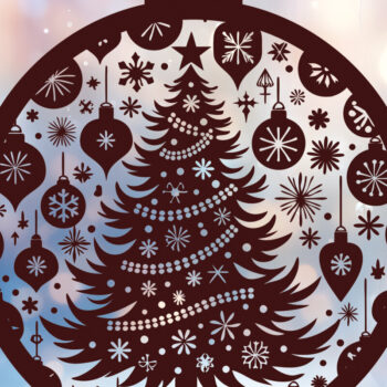 Intra απο ξύλο plywood Χρώμα wenge 3mm-4mm πάχος - Δέσμη κοπής με λέιζερ στολίδι Χριστουγεννιάτικου Δέντρου Δίασταση 6x6 cm INTRAFABR-107953469 - Image 7