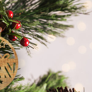 Intra απο ξύλο plywood  Χρώμα wenge 3mm-4mm πάχος - με λέιζερ στολίδι Χριστουγεννιάτικου δέντρου Δίασταση 6x6 cm INTRAFABR-107703591