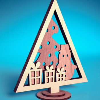 Intra απο ξύλο plywood  Χρώμα wenge 3mm-4mm πάχος - Στολίδι χριστουγεννιάτικου δέντρου με λέιζερ | Δίασταση 6x6 cm INTRAFABR-100872689 - Image 11