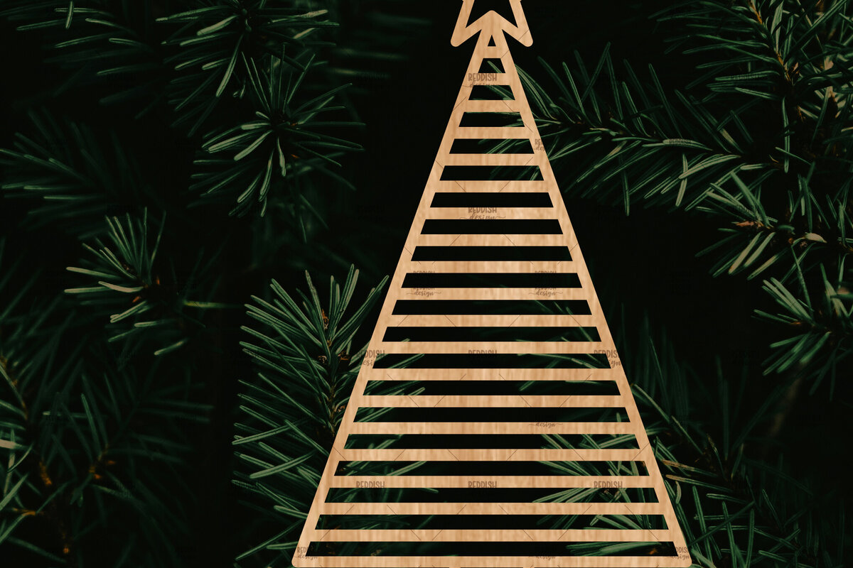 Intra απο ξύλο plywood  Χρώμα wenge 3mm-4mm πάχος - Στολίδι Χριστουγεννιάτικου Δέντρου με Δίασταση 6x6 cm INTRAFABR-105127729