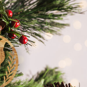 Intra απο ξύλο plywood  Χρώμα wenge 3mm-4mm πάχος - Στολίδι Χριστουγεννιάτικου Δέντρου με Δίασταση 6x6 cm INTRAFABR-78712195