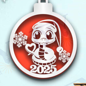 Intra απο ξύλο plywood  Χρώμα wenge 3mm-4mm πάχος - Στολίδι Χριστουγεννιάτικου Δέντρου με Φίδι Δίασταση 20x25 cm INTRAFABR-37645226