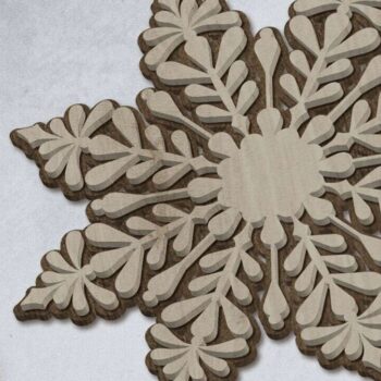 Intra απο ξύλο plywood Χρώμα wenge 3mm-4mm πάχος - Χριστουγεννιάτικα στολίδια ΔΕΝΤΡΟ, Διακόσμηση Δίασταση 4x4 cm INTRAFABR-38002929 - Image 5