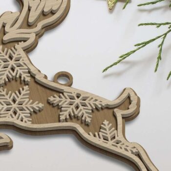 Intra απο ξύλο plywood Χρώμα wenge 3mm-4mm πάχος - Χριστουγεννιάτικα στολίδια ΔΕΝΤΡΟ, Διακόσμηση Δίασταση 4x4 cm INTRAFABR-38002929 - Image 7