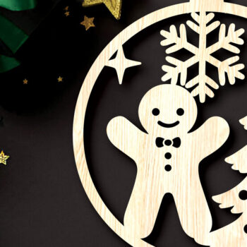 Intra απο ξύλο plywood  Χρώμα wenge 3mm-4mm πάχος - δέσμης στολιδιών χριστουγεννιάτικων δέντρων Δίασταση 6x6 cm INTRAFABR-103250593 - Image 9