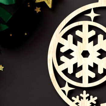 Intra απο ξύλο plywood Χρώμα wenge 3mm-4mm πάχος - δέσμης στολιδιών χριστουγεννιάτικων δέντρων Δίασταση 6x6 cm INTRAFABR-103250876 - Image 3