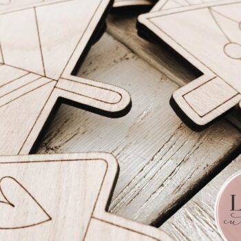 Intra απο ξύλο plywood Χρώμα wenge 3mm-4mm πάχος - Χριστουγεννιάτικα στολίδια για το DiY Craft Kit Δίασταση 6x6 cm INTRAFABR-102202439 - Image 5