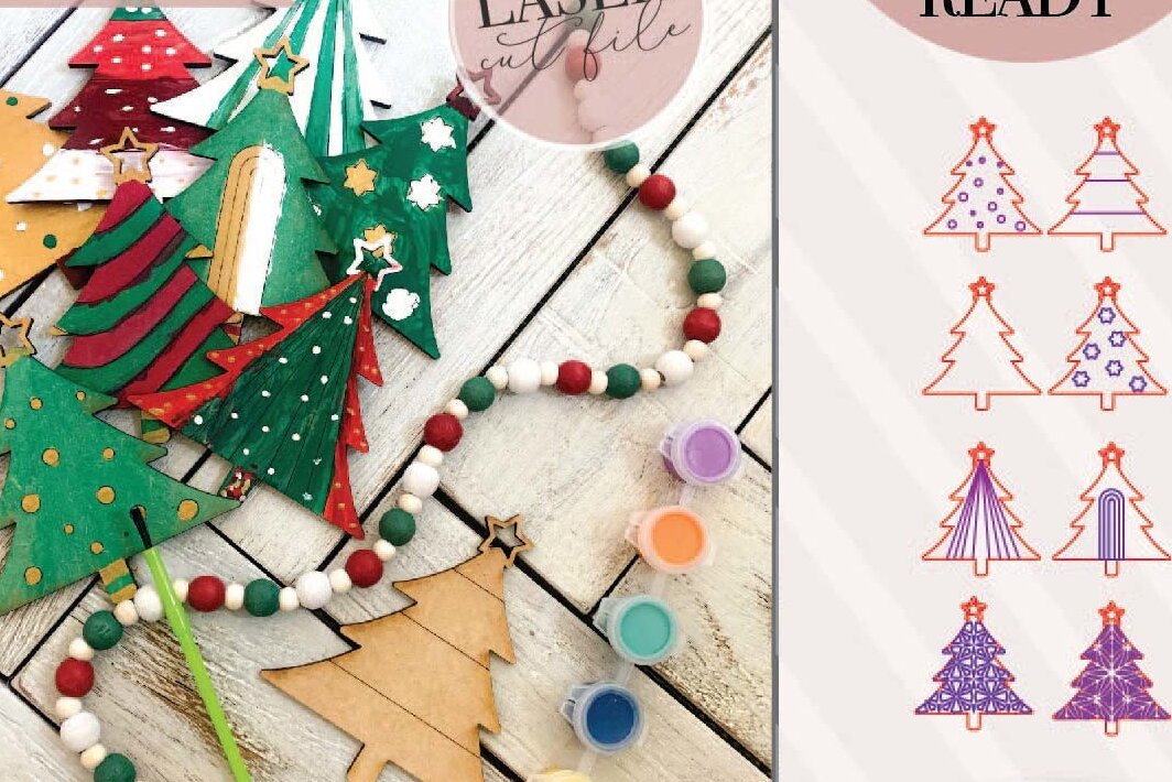 Intra απο ξύλο plywood  Χρώμα wenge 3mm-4mm πάχος - Χριστουγεννιάτικα στολίδια για το DiY Craft Kit Δίασταση 6x6 cm INTRAFABR-102133826