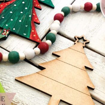 Intra απο ξύλο plywood Χρώμα wenge 3mm-4mm πάχος - Χριστουγεννιάτικα στολίδια για το DiY Craft Kit Δίασταση 6x6 cm INTRAFABR-102133826 - Image 3