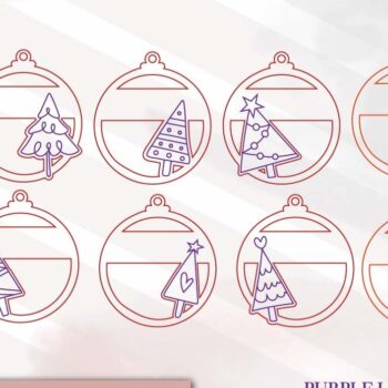 Intra απο ξύλο plywood Χρώμα wenge 3mm-4mm πάχος - Αρχεία λέιζερ στολίδια χριστουγεννιάτικου δέντρου Δίασταση 6x6 cm INTRAFABR-76050351 - Image 5