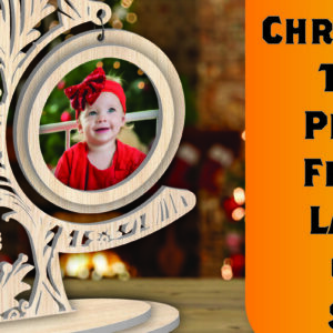 Intra απο ξύλο plywood  Χρώμα wenge 3mm-4mm πάχος - Χριστουγεννιάτικο δέντρο Κορνίζα φωτογραφιών με Δίασταση 20x25 cm INTRAFABR-106148547