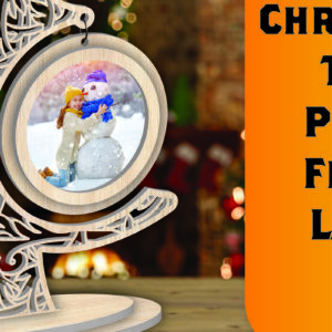 Intra απο ξύλο plywood  Χρώμα wenge 3mm-4mm πάχος - Χριστουγεννιάτικο δέντρο Κορνίζα φωτογραφιών με Δίασταση 20x25 cm INTRAFABR-74440221