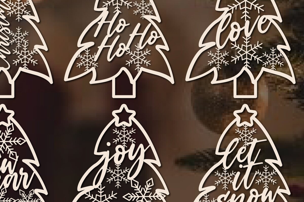 Intra απο ξύλο plywood  Χρώμα wenge 3mm-4mm πάχος - Διακόσμηση χριστουγεννιάτικου δέντρου Πακέτο Δίασταση 15x15 cm INTRAFABR-75318008