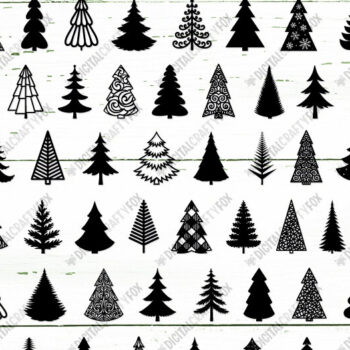 Intra απο ξύλο plywood  Χρώμα wenge 3mm-4mm πάχος - Πακέτο σιλουέτας Χριστουγεννιάτικου Δέντρου Δίασταση 30x40 cm INTRAFABR-74439757 - Image 2