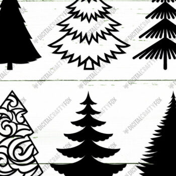 Intra απο ξύλο plywood  Χρώμα wenge 3mm-4mm πάχος - Πακέτο σιλουέτας Χριστουγεννιάτικου Δέντρου Δίασταση 30x40 cm INTRAFABR-74439757 - Image 8