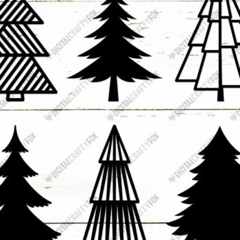 Intra απο ξύλο plywood  Χρώμα wenge 3mm-4mm πάχος - Πακέτο σιλουέτας Χριστουγεννιάτικου Δέντρου Δίασταση 30x40 cm INTRAFABR-74439757 - Image 11