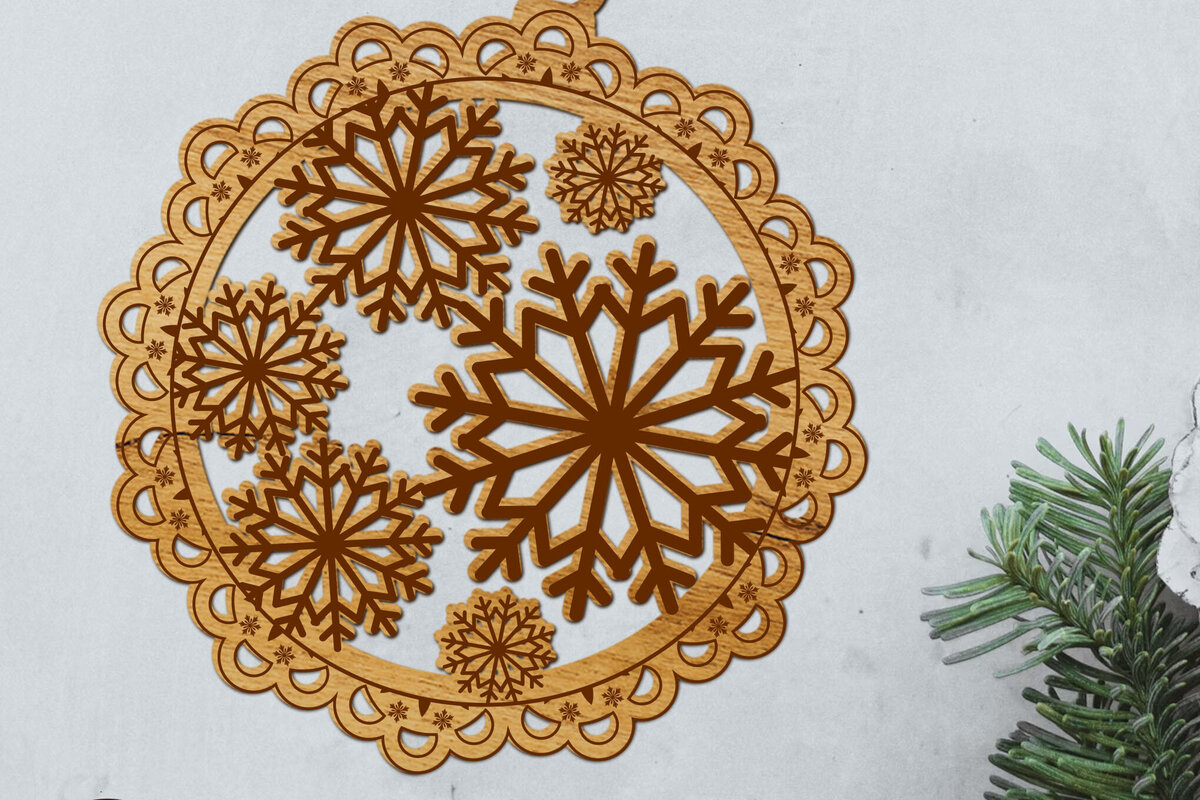 Intra απο ξύλο plywood  Χρώμα wenge 3mm-4mm πάχος - Στολίδια χριστουγεννιάτικων νιφάδων χιονιού Δίασταση 6x4 cm INTRAFABR-37414887