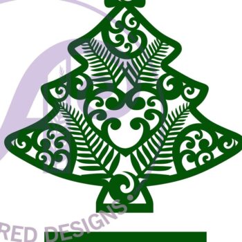 Intra απο ξύλο plywood  Χρώμα wenge 3mm-4mm πάχος - Χριστουγεννιάτικο δέντρο Stand New Zealand Δίασταση 30x20 cm INTRAFABR-77780344 - Image 2