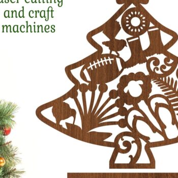 Intra απο ξύλο plywood  Χρώμα wenge 3mm-4mm πάχος - Στάση Χριστουγεννιάτικου Δέντρου, Θέμα Νέας Ζηλανδίας Δίασταση 30x20 cm INTRAFABR-77781156 - Image 1