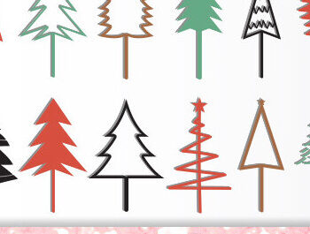 Intra απο ξύλο plywood  Χρώμα wenge 3mm-4mm πάχος - Πακέτο σχεδίασης Χριστουγεννιάτικου Δέντρου Δίασταση 20x25 cm INTRAFABR-104389498 - Image 1