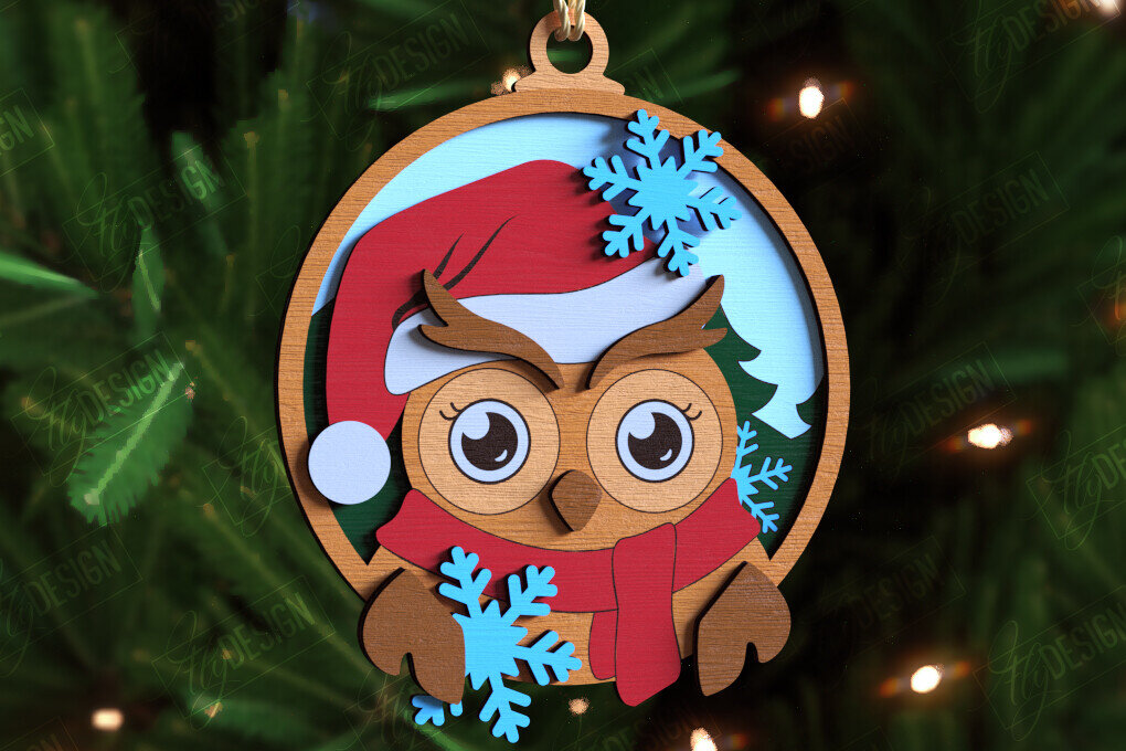 Intra απο ξύλο plywood  Χρώμα wenge 3mm-4mm πάχος - Παιχνίδι Χριστουγεννιάτικου Δέντρου | Διακοσμήσεις διακοπών Δίασταση 15x15 cm INTRAFABR-101129195