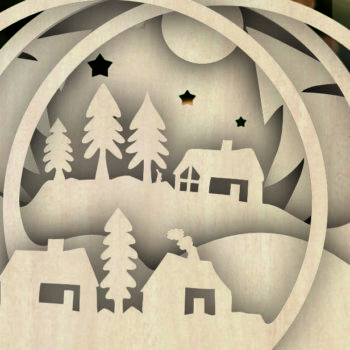 Intra απο ξύλο plywood  Χρώμα wenge 3mm-4mm πάχος - Αρχεία κομμένα με λέιζερ για χριστουγεννιάτικο δέντρο Δίασταση 6x6 cm INTRAFABR-105764491 - Image 5