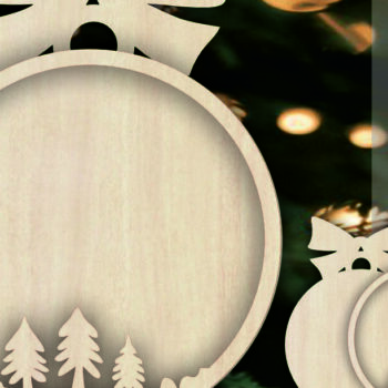 Intra απο ξύλο plywood Χρώμα wenge 3mm-4mm πάχος - Χριστουγεννιάτικο Δέντρο Παιχνίδι Δίασταση 6x6 cm INTRAFABR-105764382 - Image 1