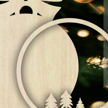 Intra απο ξύλο plywood Χρώμα wenge 3mm-4mm πάχος - Χριστουγεννιάτικο Δέντρο Παιχνίδι Δίασταση 6x6 cm INTRAFABR-105764382 - Image 2