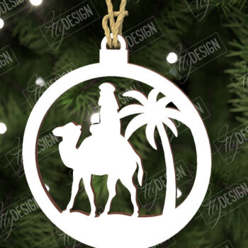 Intra απο ξύλο plywood Χρώμα wenge 3mm-4mm πάχος - Παιχνίδι Χριστουγεννιάτικου Δέντρου | Σκηνή της Γέννησης |CNC Δίασταση 6x6 cm INTRAFABR-102171524 - Image 1