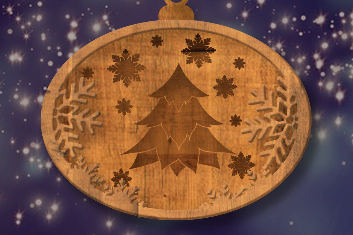 Intra απο ξύλο plywood  Χρώμα wenge 3mm-4mm πάχος - Στολίδι παιχνίδι Χριστουγεννιάτικου Δέντρου, κομμένο Δίασταση 4x4 cm INTRAFABR-124575411