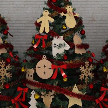 Intra απο ξύλο plywood  Χρώμα wenge 3mm-4mm πάχος - Παιχνίδια Χριστουγεννιάτικου Δέντρου και Διακοσμητικά Δέντρου Noel Δίασταση 30x20 cm INTRAFABR-104163840 - Image 1