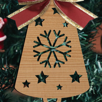 Intra απο ξύλο plywood Χρώμα wenge 3mm-4mm πάχος - Παιχνίδια Χριστουγεννιάτικου Δέντρου Δίασταση 15x15 cm INTRAFABR-79493154 - Image 1