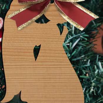 Intra απο ξύλο plywood  Χρώμα wenge 3mm-4mm πάχος - Παιχνίδια Χριστουγεννιάτικου Δέντρου Δίασταση 15x15 cm INTRAFABR-79893783 - Image 1