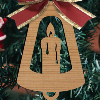 Intra απο ξύλο plywood Χρώμα wenge 3mm-4mm πάχος - Παιχνίδια Χριστουγεννιάτικου Δέντρου Δίασταση 15x15 cm INTRAFABR-79493333 - Image 1