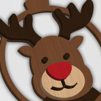 Intra απο ξύλο plywood  Χρώμα wenge 3mm-4mm πάχος - ΣΕΤ Παιχνίδια Χριστουγεννιάτικου Δέντρου, Διακόσμηση σπιτιού Δίασταση 4x4 cm INTRAFABR-107977262 - Image 2